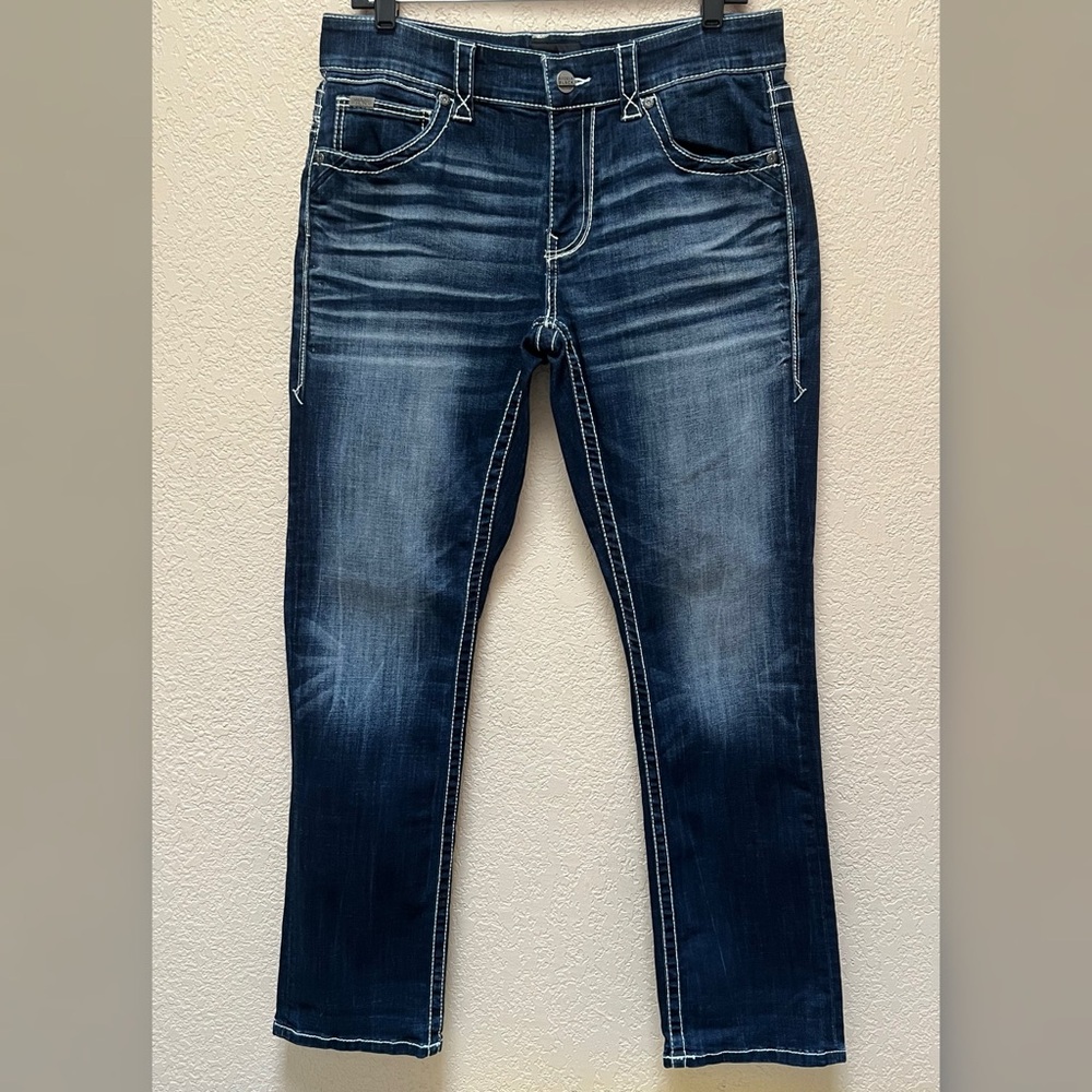 Buckle Black Nine Straight Blue Jeans Men’s Size 31x32